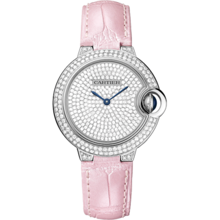 CARTIER(卡地亚)蓝气球系列<em>白金</em>镶钻<em>女士</em>机械