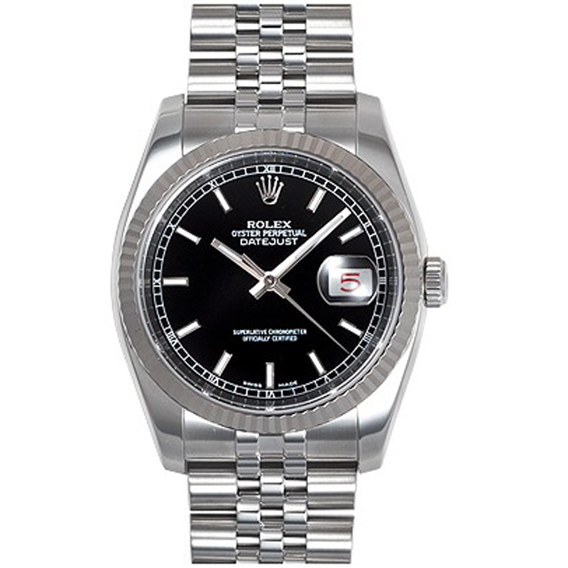 劳力士rolex-日志型 116234-72200黑 男士自动机械表