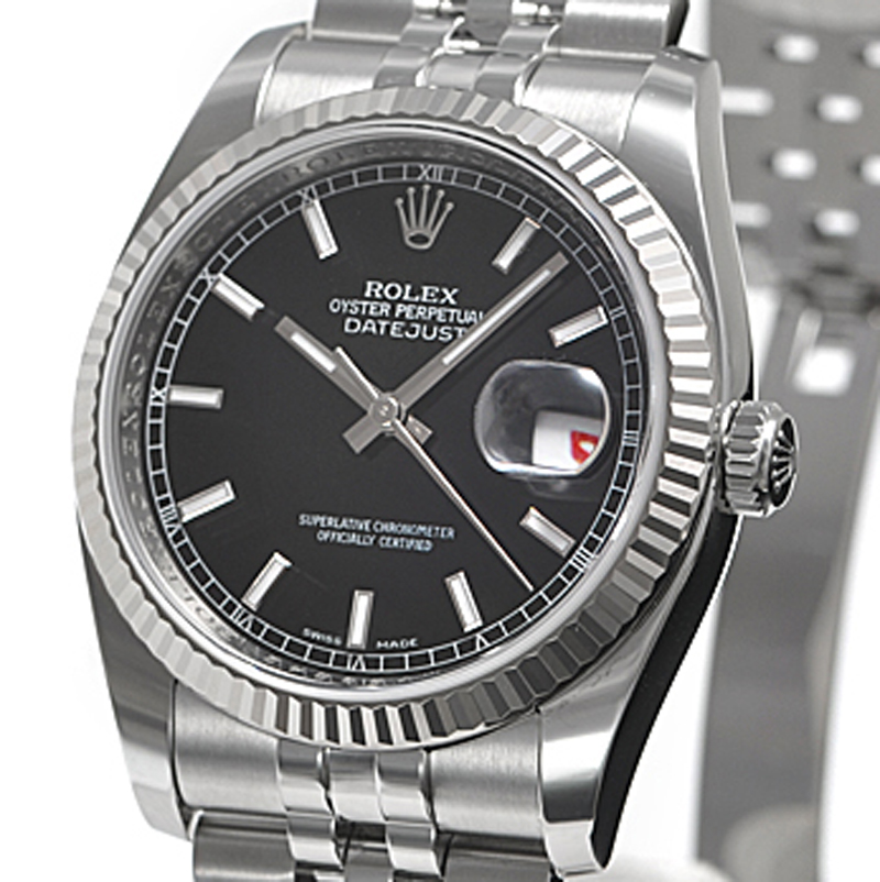 劳力士rolex-日志型 116234-72200黑 男士自动机械表