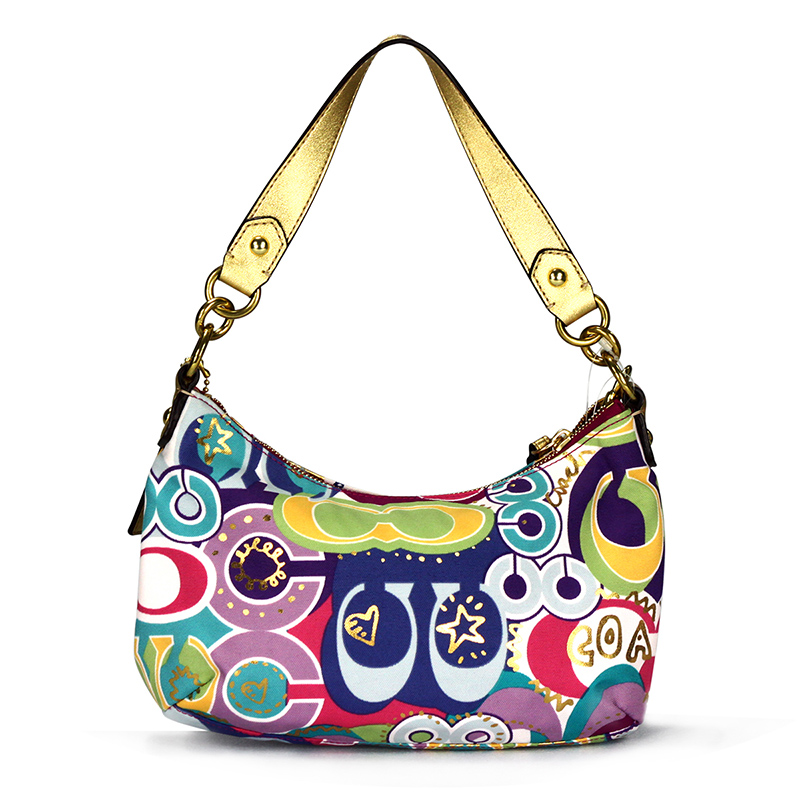 coach/蔻驰 彩绘涂鸦 帆布单肩斜跨女士包19426b4mc