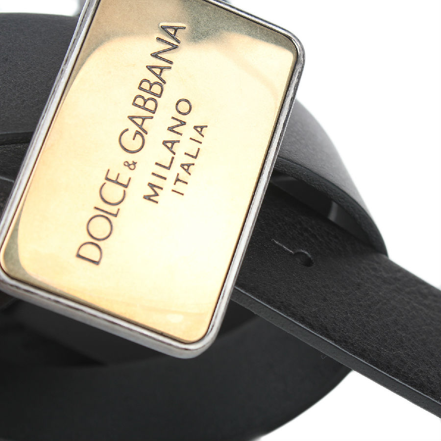 【dolce&gabbana/杜嘉班纳男款牛皮黑色腰带 bc3654 (95cm)】价格